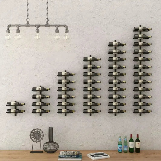 Creative Iron Wall-Mounted Wine Rack