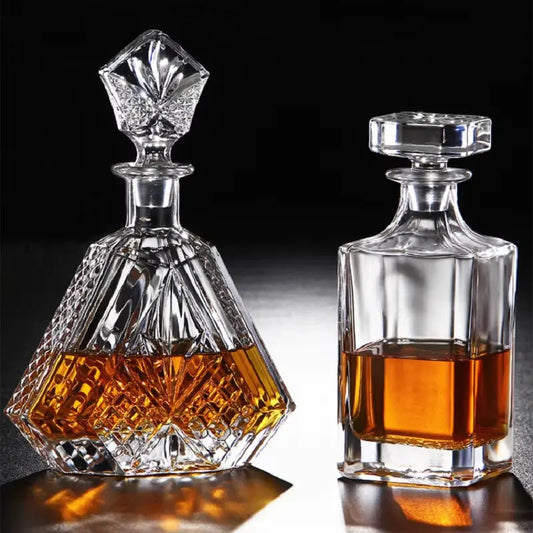 Elegant Crystal Whiskey Decanter (6 Styles)