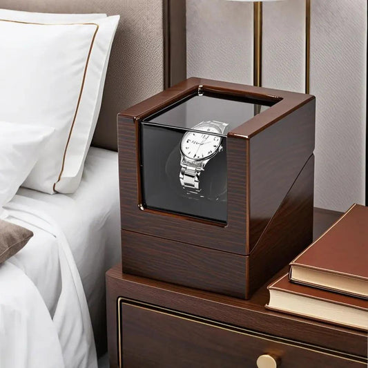 Luxury Wooden Automatic Watch Winder with Mabuchi Motor