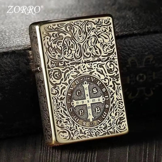 Retro High End Brass Windproof Kerosene Lighter (Various Styles)