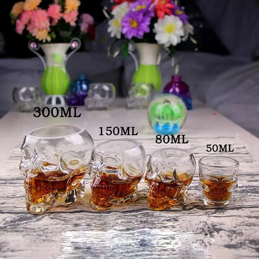 Creative Skull Goblet - Unique Whiskey Glass 50/80/150/3000ml Sizes