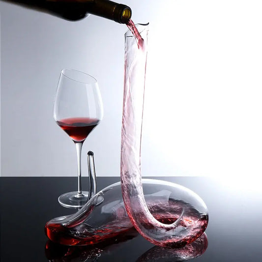 Austrian Lead-Free Crystal Glass Snake Wine Decanter (Various Styles)