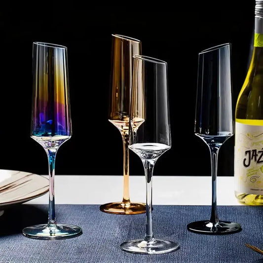 Nordic Style Color Changing Crystal Champagne Glasses