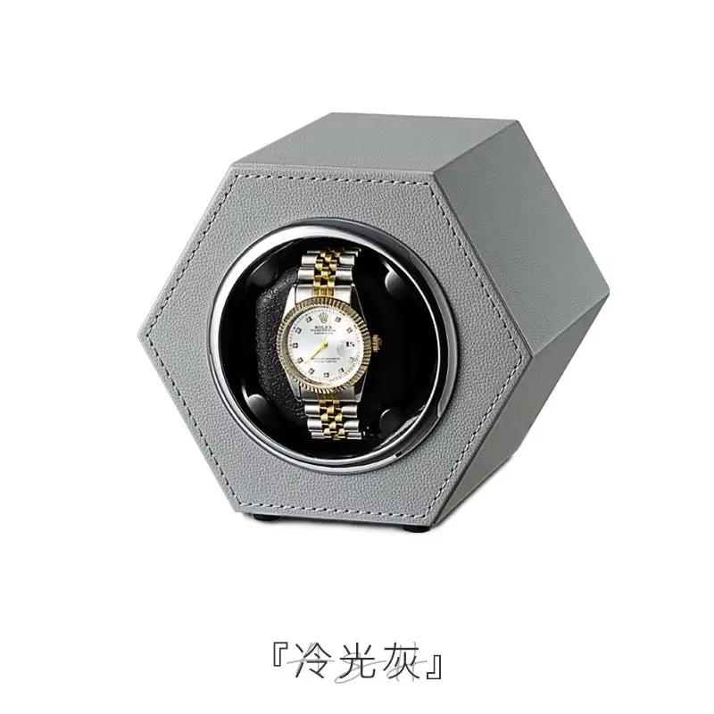 Watch Winder Box Automatic PU Leather Global Universal Power Cord