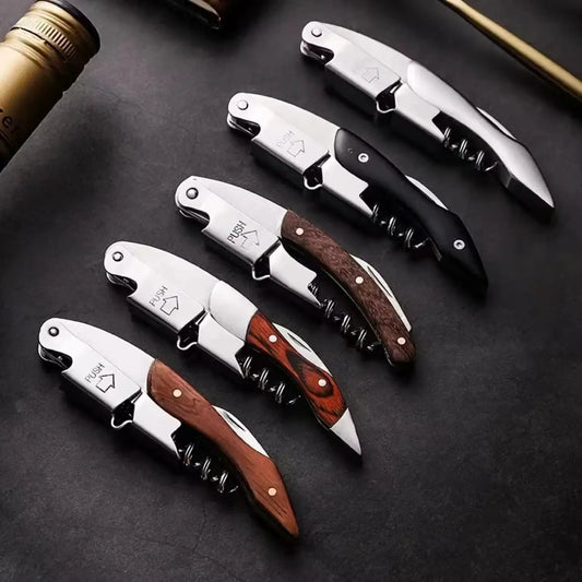 Wood Handle Corkscrew Wine Opener Gift Set