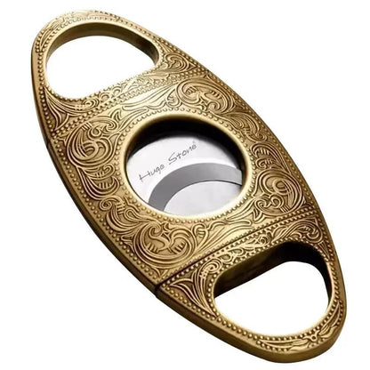 Retro Stainless Steel Cigar Cutter Double Cut