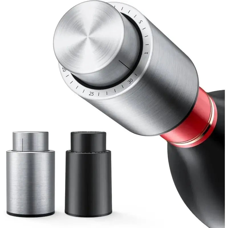 Vacuum Wine Stopper Stainless Steel Wine Savers Vacuum Pump