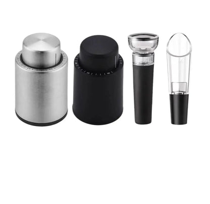 Vacuum Wine Stopper Stainless Steel Wine Savers Vacuum Pump