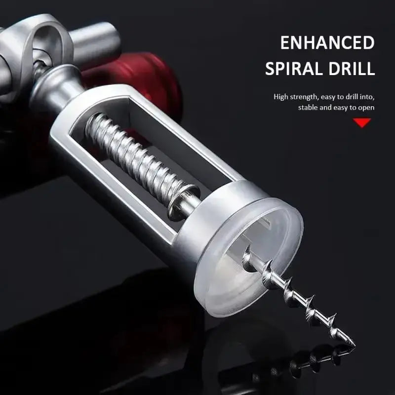 Portable Zinc Alloy Red Wine Opener Corkscrew