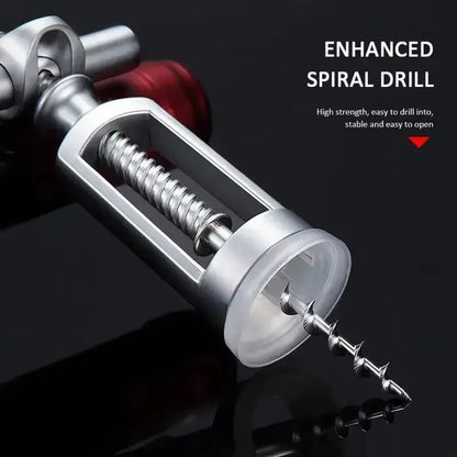 Portable Zinc Alloy Red Wine Opener Corkscrew