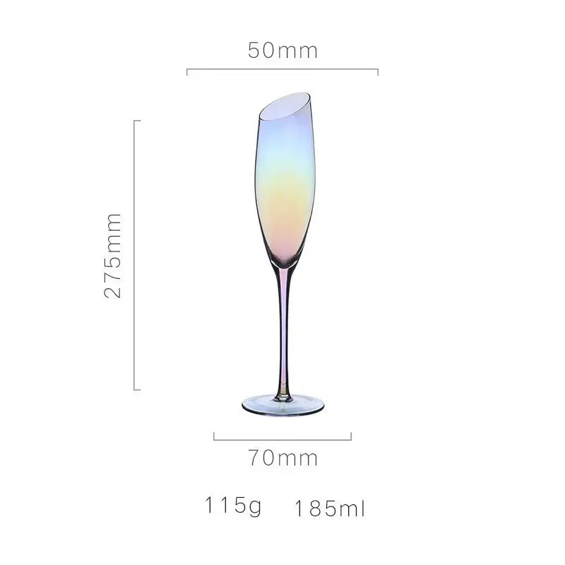 Nordic Style Color Changing Crystal Champagne Glasses
