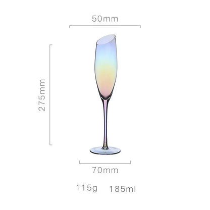 Nordic Style Color Changing Crystal Champagne Glasses