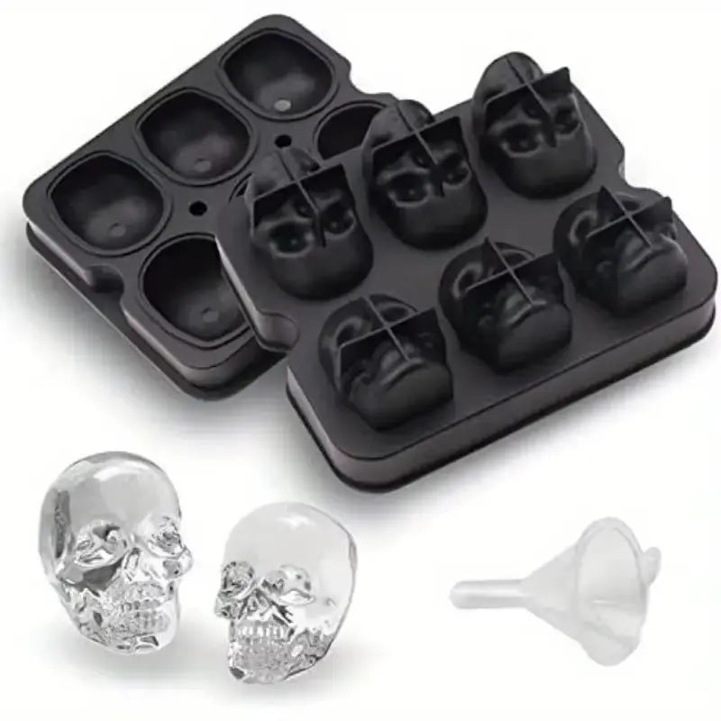Skull Ice Cube Tray - 3D Silicone Mold 4/6