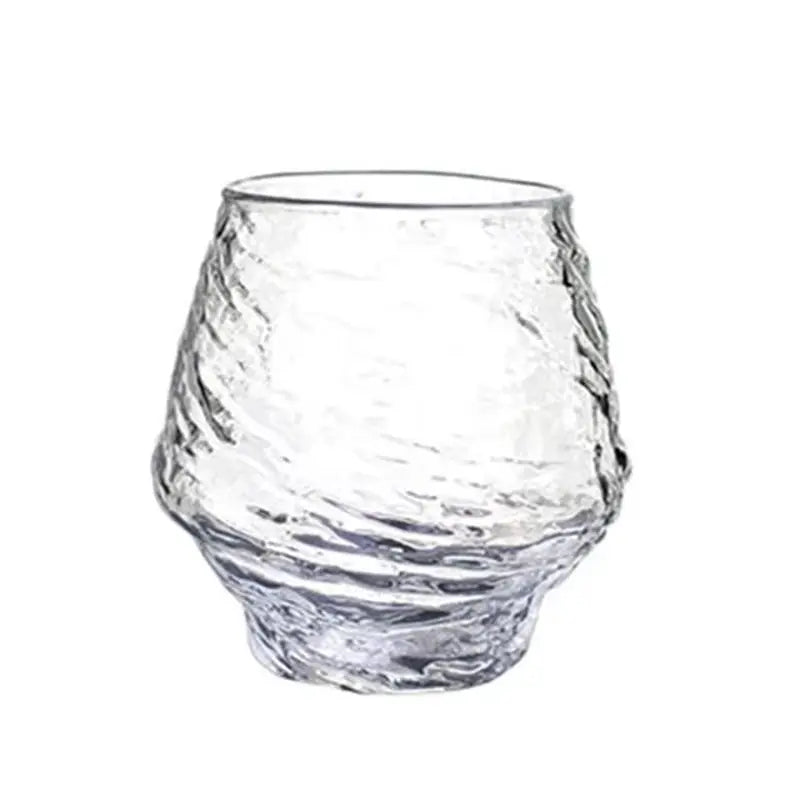Handmade 420ml Japanese Hammer Pattern Whiskey Glass
