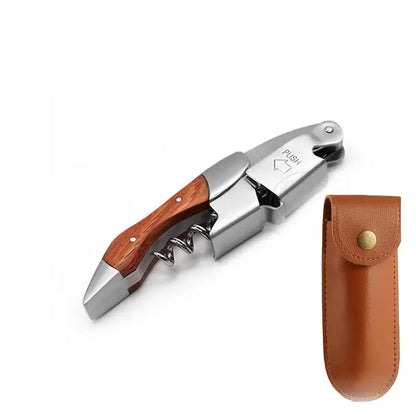 Wood Handle Corkscrew Wine Opener Gift Set