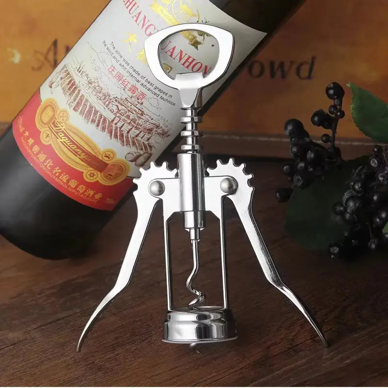 Portable Zinc Alloy Red Wine Opener Corkscrew