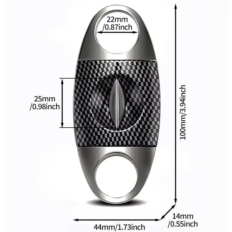 Retro Stainless Steel Cigar Cutter Double Cut