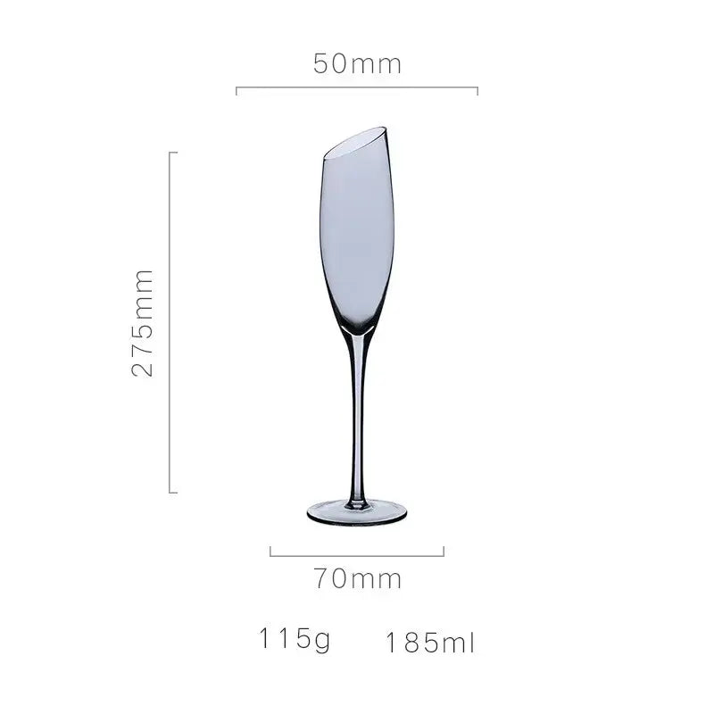 Nordic Style Color Changing Crystal Champagne Glasses