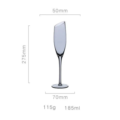 Nordic Style Color Changing Crystal Champagne Glasses