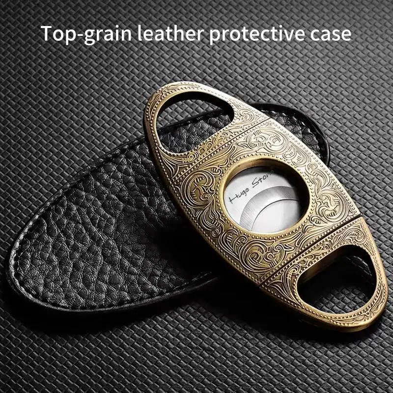 Retro Stainless Steel Cigar Cutter Double Cut