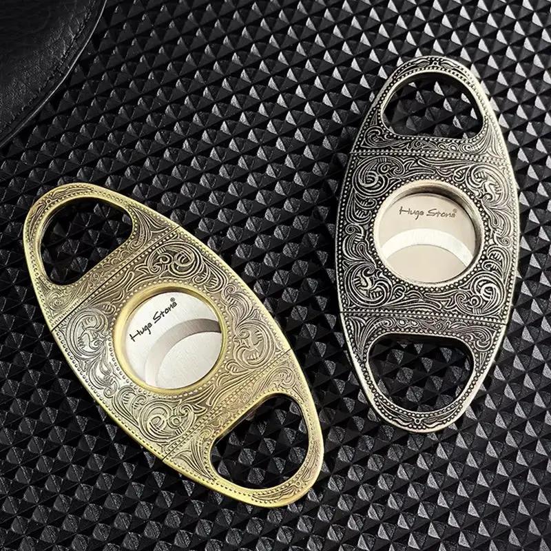 Retro Stainless Steel Cigar Cutter Double Cut