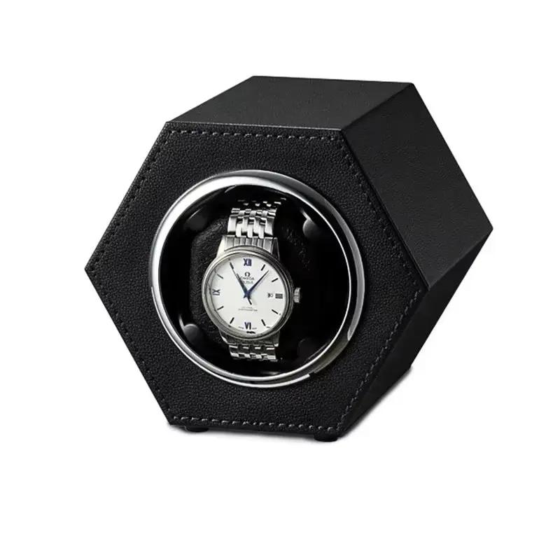 Watch Winder Box Automatic PU Leather Global Universal Power Cord