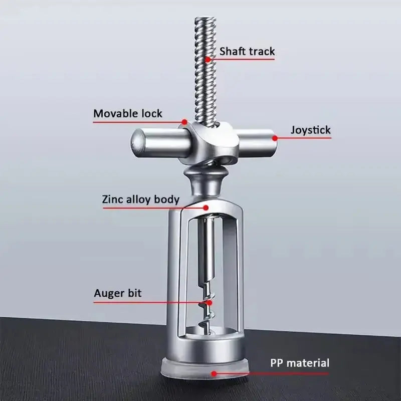 Portable Zinc Alloy Red Wine Opener Corkscrew