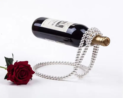 Floating Wine Holder Necklace Rack - Unique Champagne Bottle Display