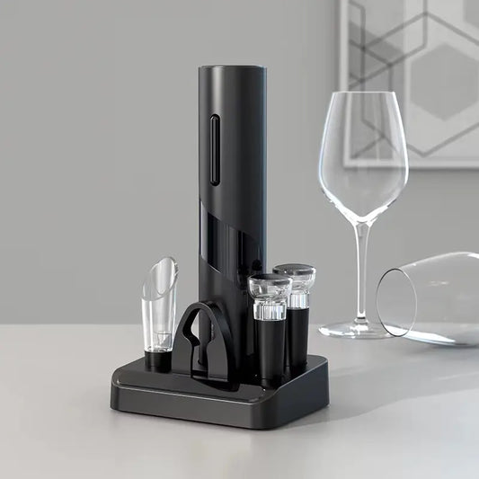 Electric Wine Opener Set - Automatic Charging & Battery Powered
