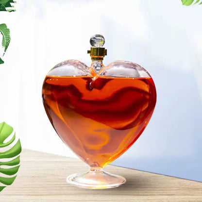 Heart-Shaped Borosilicate Glass Wine Dispenser