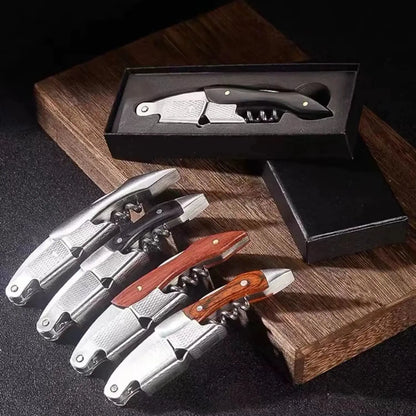 Wood Handle Corkscrew Wine Opener Gift Set