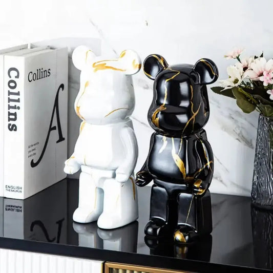 Resin Nordic Bear Statue Figurine Sculpture Luxury Decoration 28CM