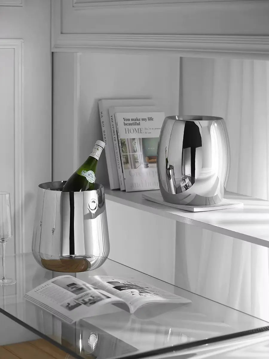 Luxury Double Layer Ice Bucket Stainless Steel Champagne Bucket