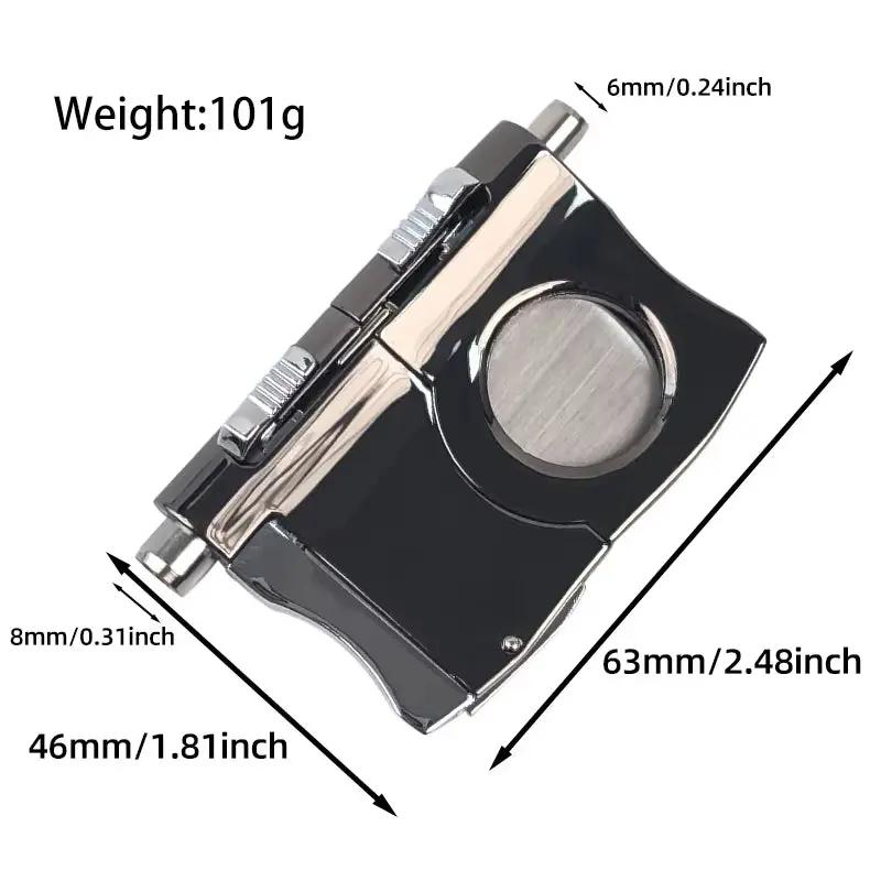Retro Stainless Steel Cigar Cutter Double Cut