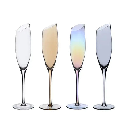 Nordic Style Color Changing Crystal Champagne Glasses