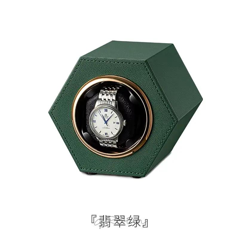 Watch Winder Box Automatic PU Leather Global Universal Power Cord