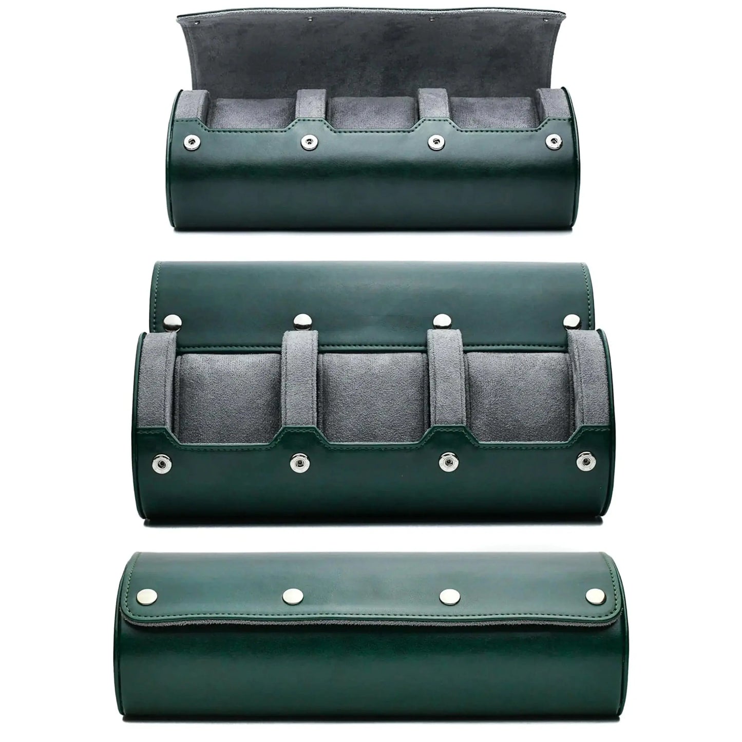 Luxury PU Leather Watch Travel Case - 3/6 Slot Organizer