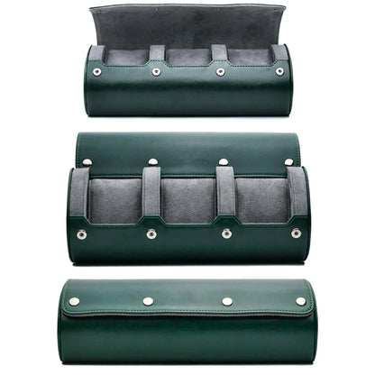 Luxury PU Leather Watch Travel Case - 3/6 Slot Organizer