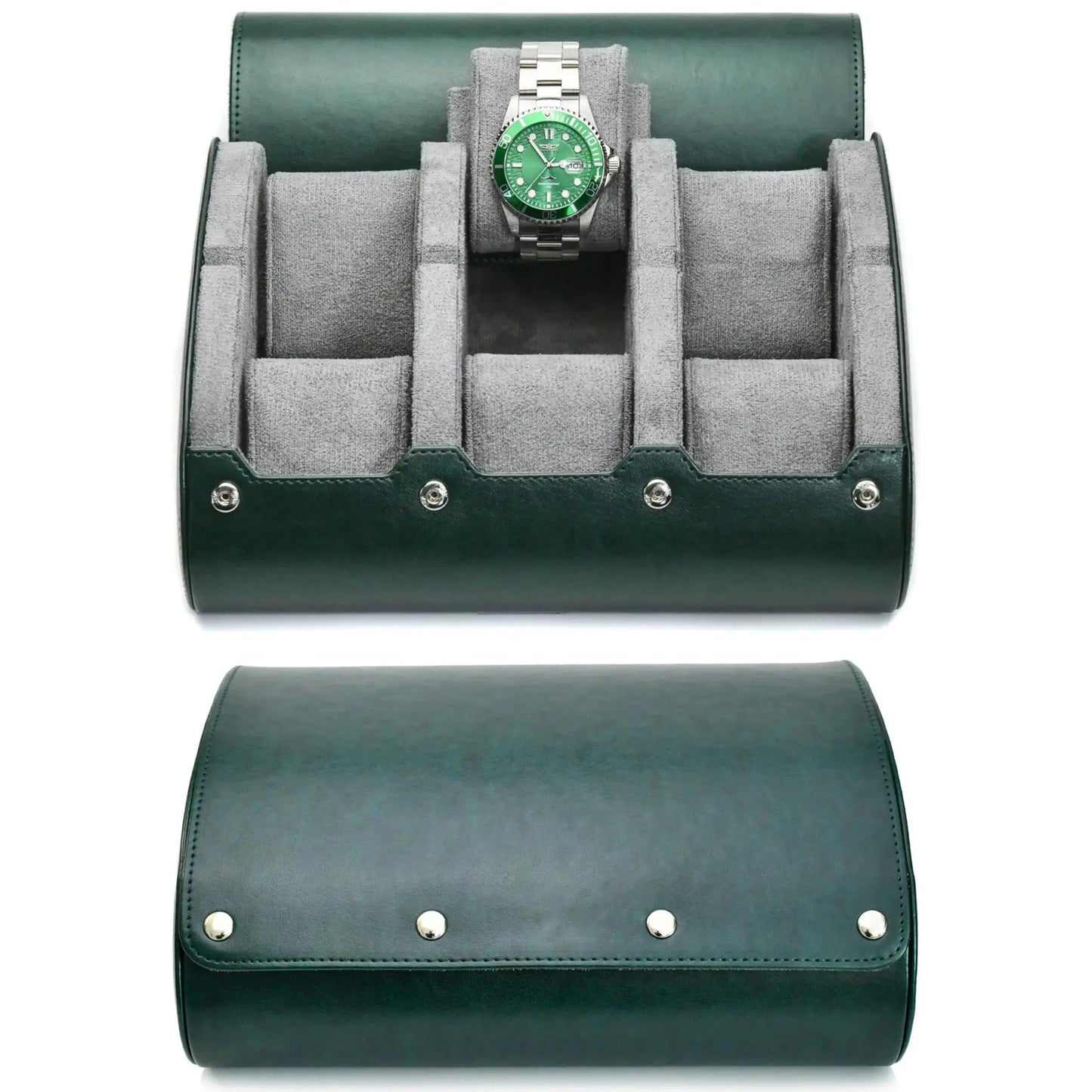 Luxury PU Leather Watch Travel Case - 3/6 Slot Organizer