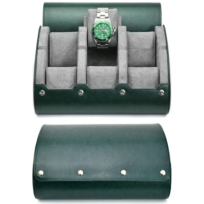 Luxury PU Leather Watch Travel Case - 3/6 Slot Organizer