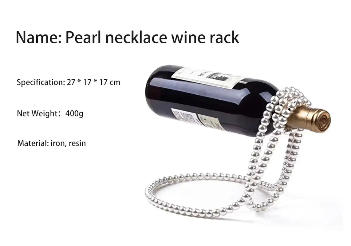 Floating Wine Holder Necklace Rack - Unique Champagne Bottle Display