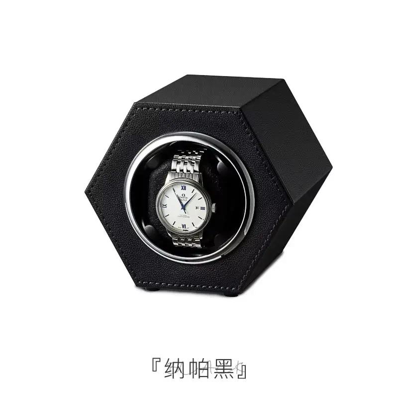 Watch Winder Box Automatic PU Leather Global Universal Power Cord
