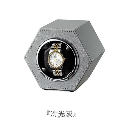 Watch Winder Box Automatic PU Leather Global Universal Power Cord