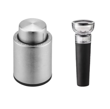 Vacuum Wine Stopper Stainless Steel Wine Savers Vacuum Pump