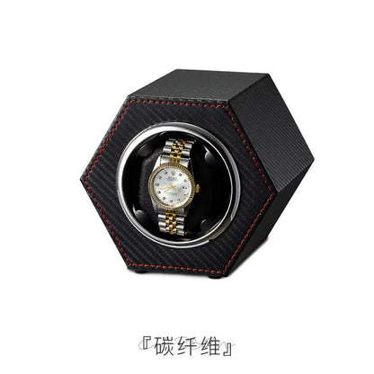 Watch Winder Box Automatic PU Leather Global Universal Power Cord