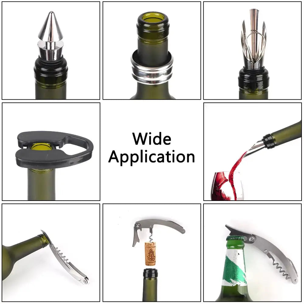 Premium 5-Piece Wine Opener Accessories Gift Set