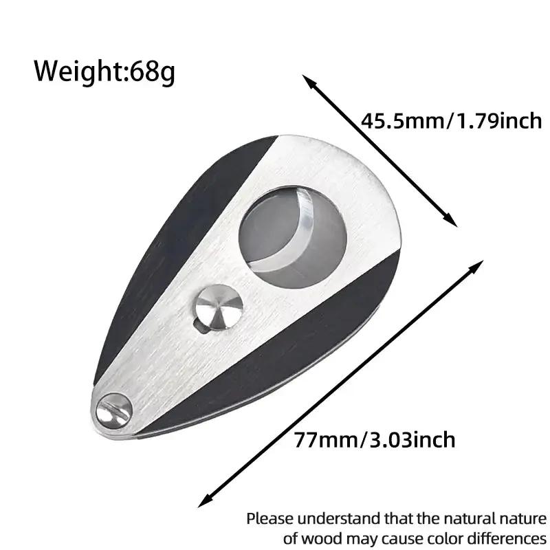 Retro Stainless Steel Cigar Cutter Double Cut