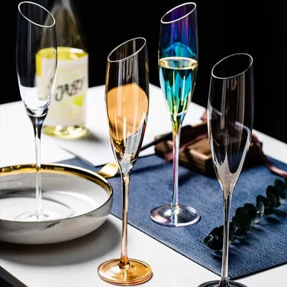 Nordic Style Color Changing Crystal Champagne Glasses