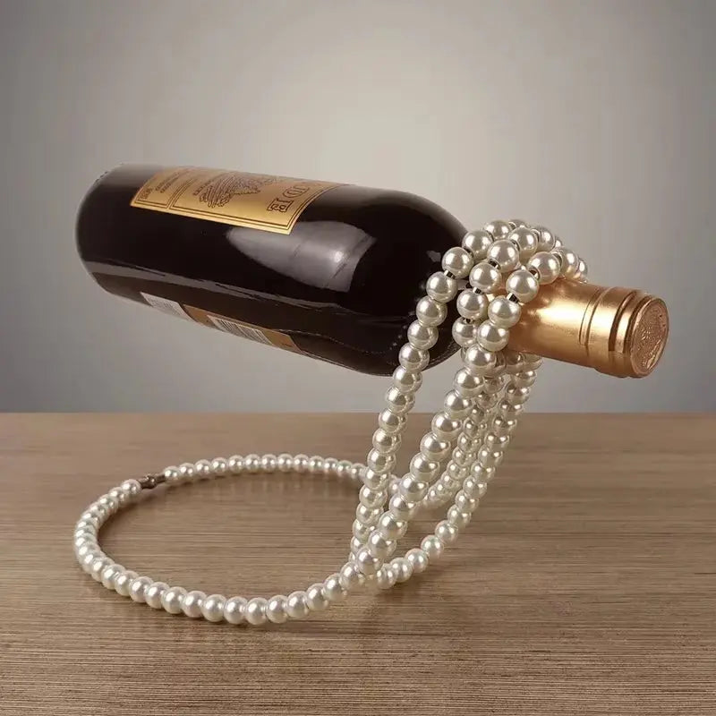Floating Wine Holder Necklace Rack - Unique Champagne Bottle Display