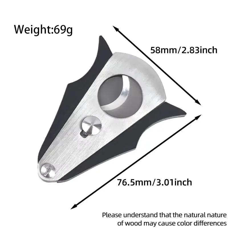 Retro Stainless Steel Cigar Cutter Double Cut